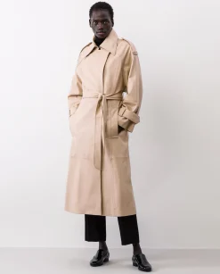 Cheap Lilith Leder Trenchcoat Mäntel
