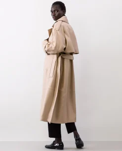 Cheap Lilith Leder Trenchcoat Mäntel