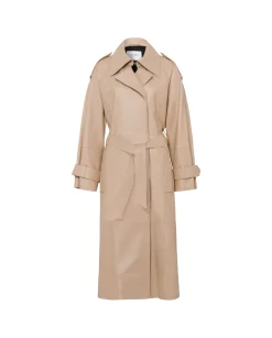 Cheap Lilith Leder Trenchcoat Mäntel